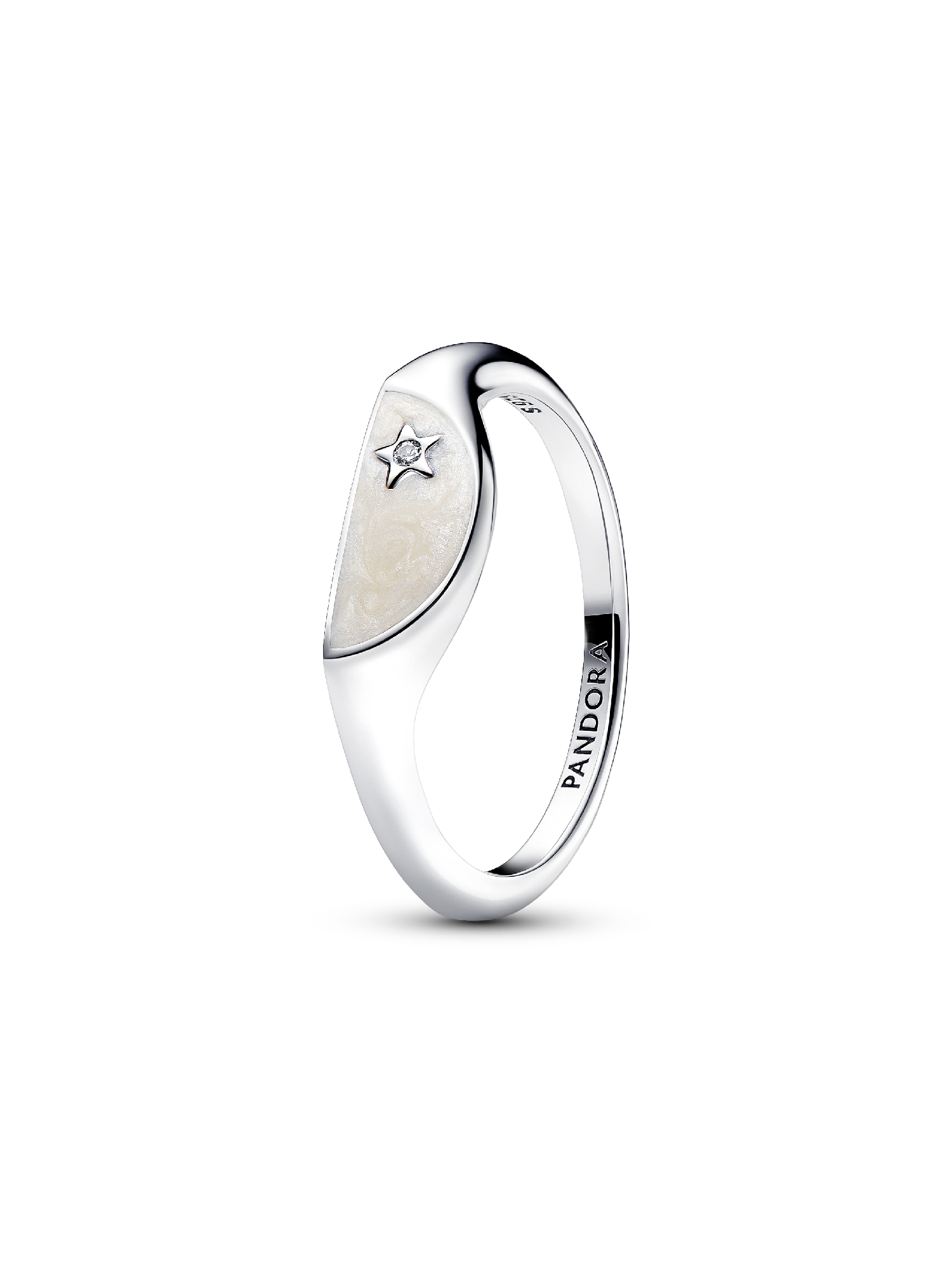 Anillo Mitad Sello Esmaltado