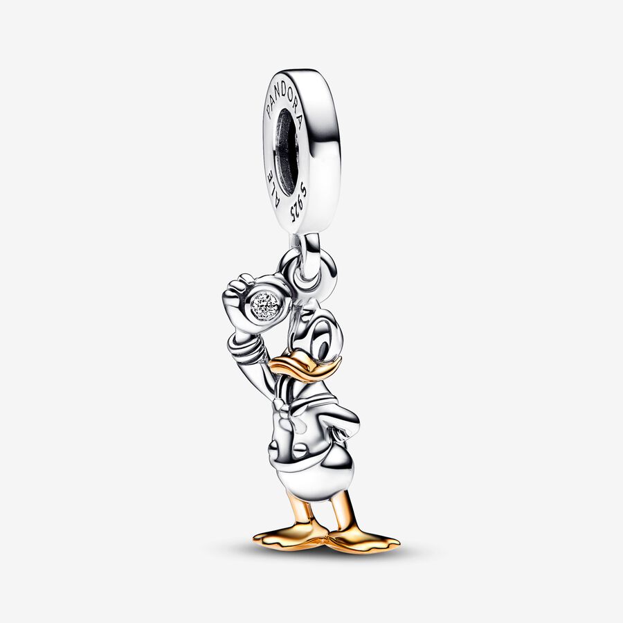 Charm Colgante Pato Donald 100 Aniversario de Disney con Diamante sintético image number 0