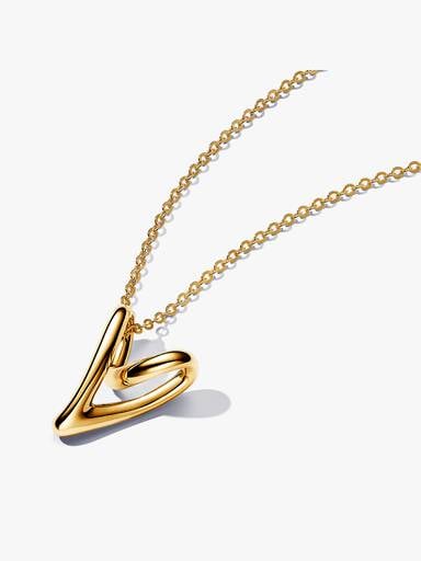 Collar Corazón Forma Orgánica