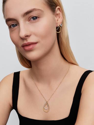 Collar Doble en Dos Tonos