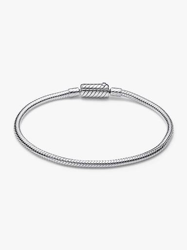 Pulsera de cadena de serpiente con cierre deslizante magnético fácil de cerrar