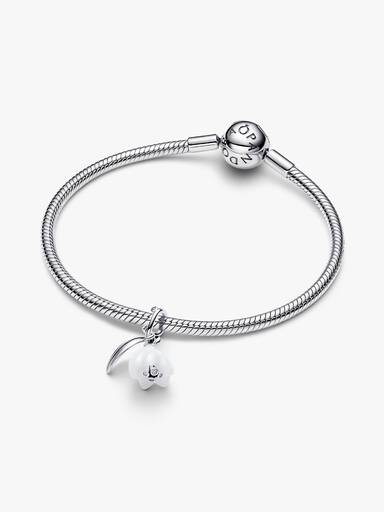 Charm Colgante en plata de ley Flor Campanilla