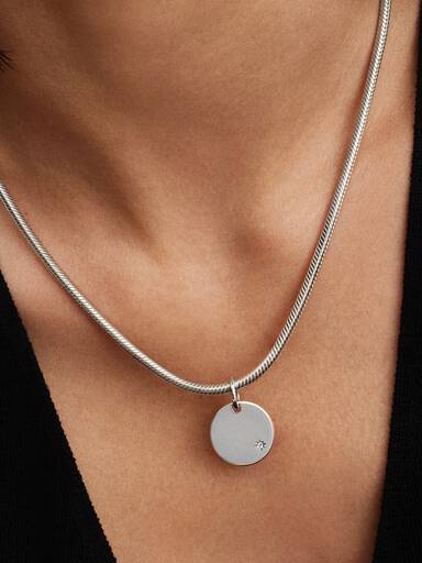 Colgante Etiqueta con Diamante Sintético Grabable