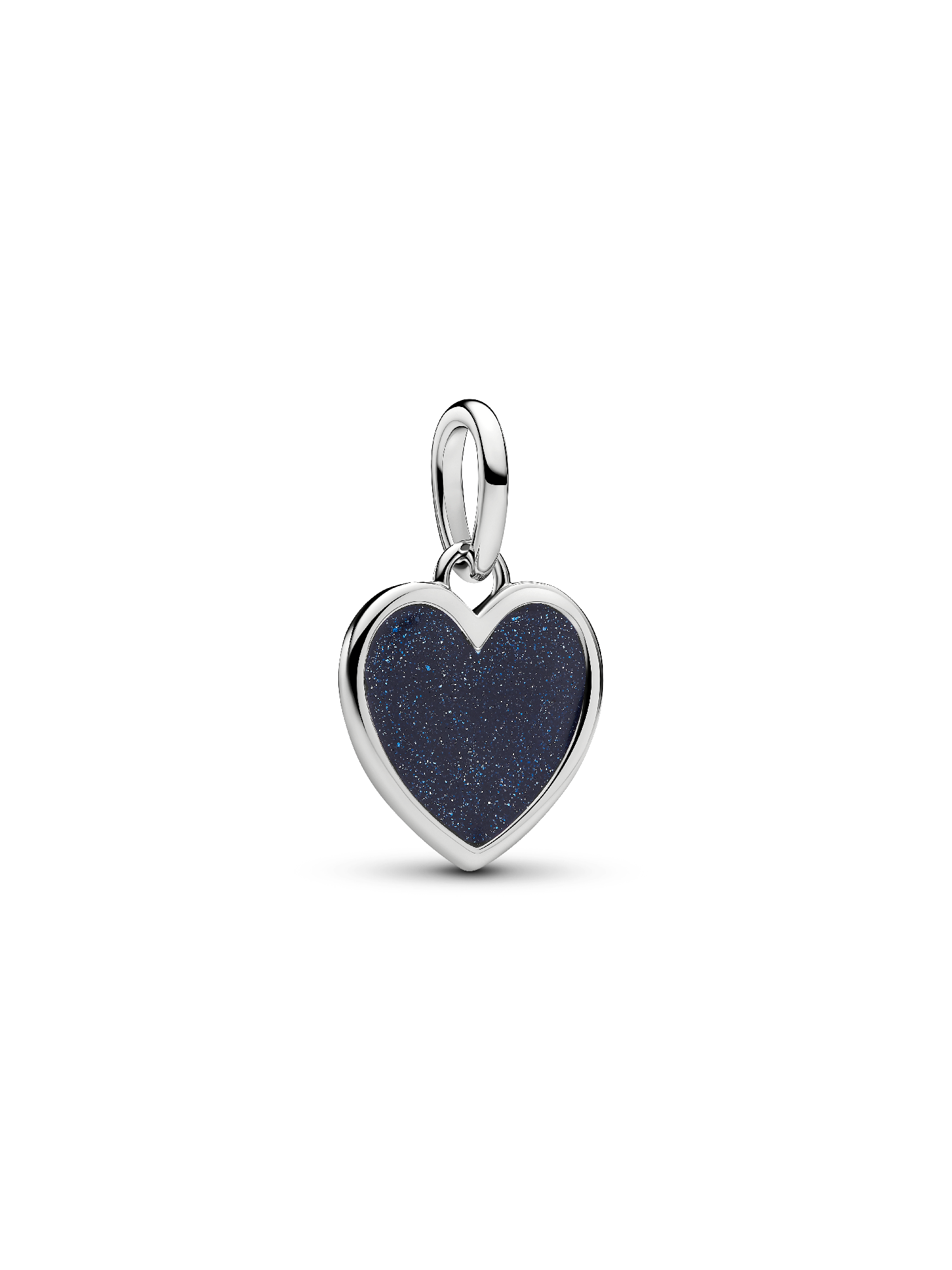 Charm Colgante Grabable Corazón Azul