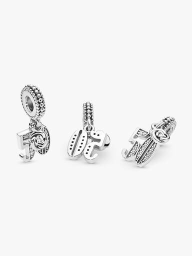 Charm colgante en plata de ley 50 Años de Amor