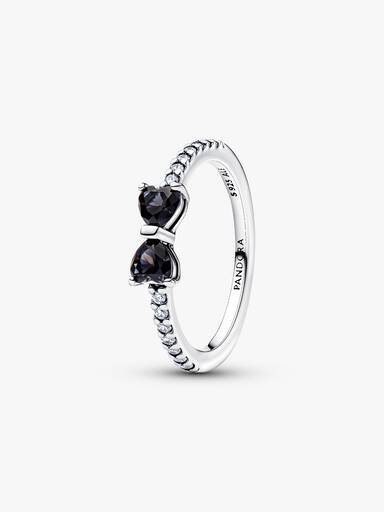 Anillo Lazo Negro Brillante
