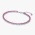 Pulsera de Tenis Rosa Brillante Pulsera de Tenis Rosa Brillante