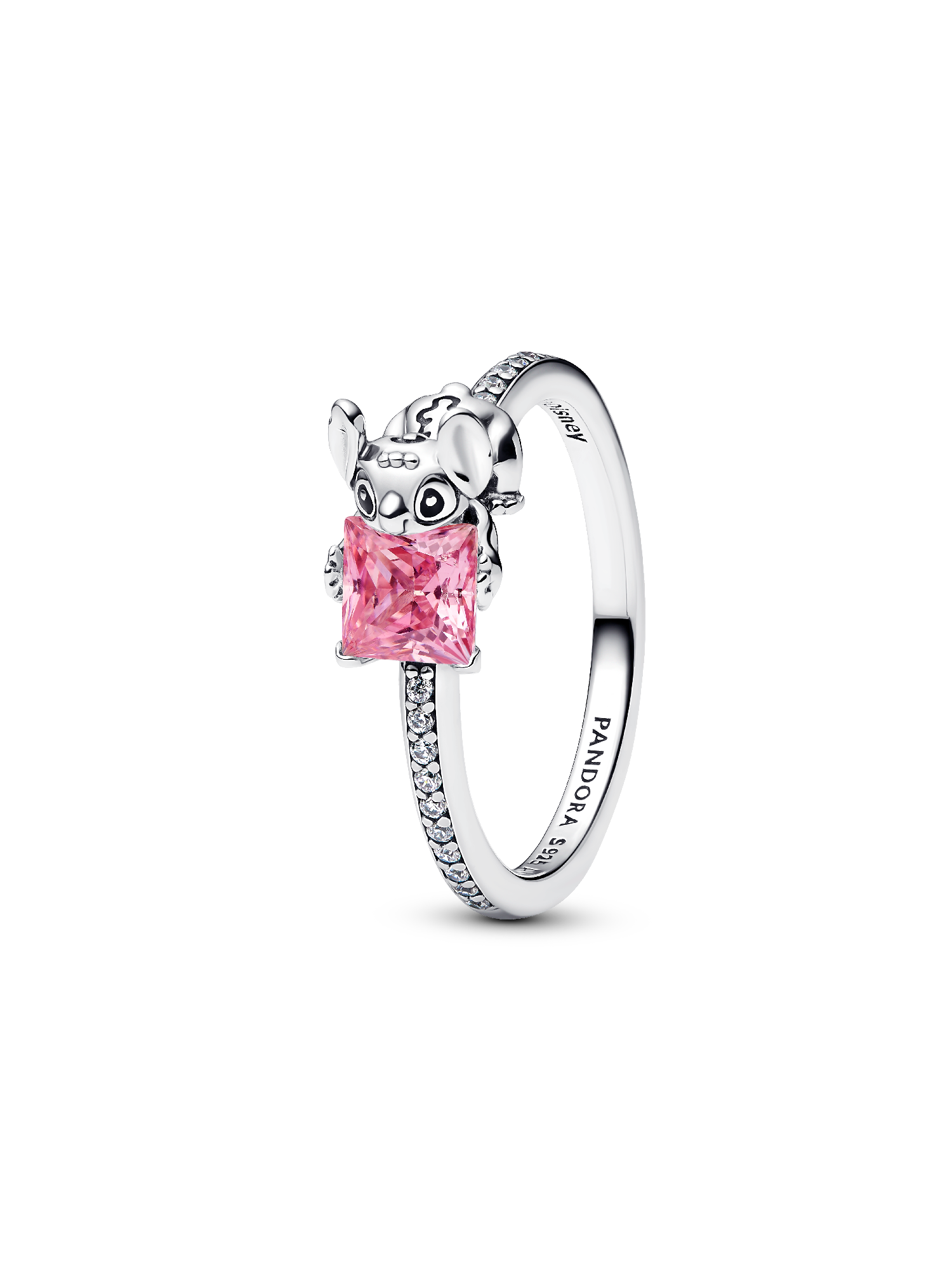 Anillo Gema y Stitch de Disney Rosa