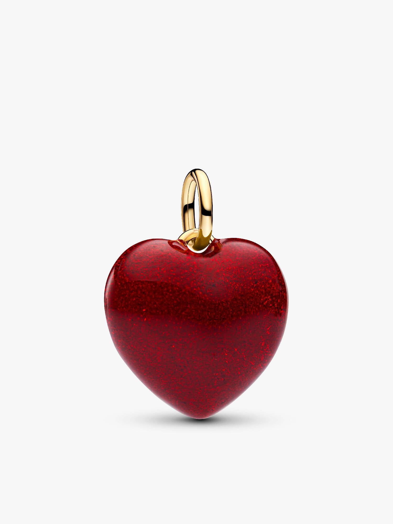 Charm Colgante Corazón Volumen Rojo
