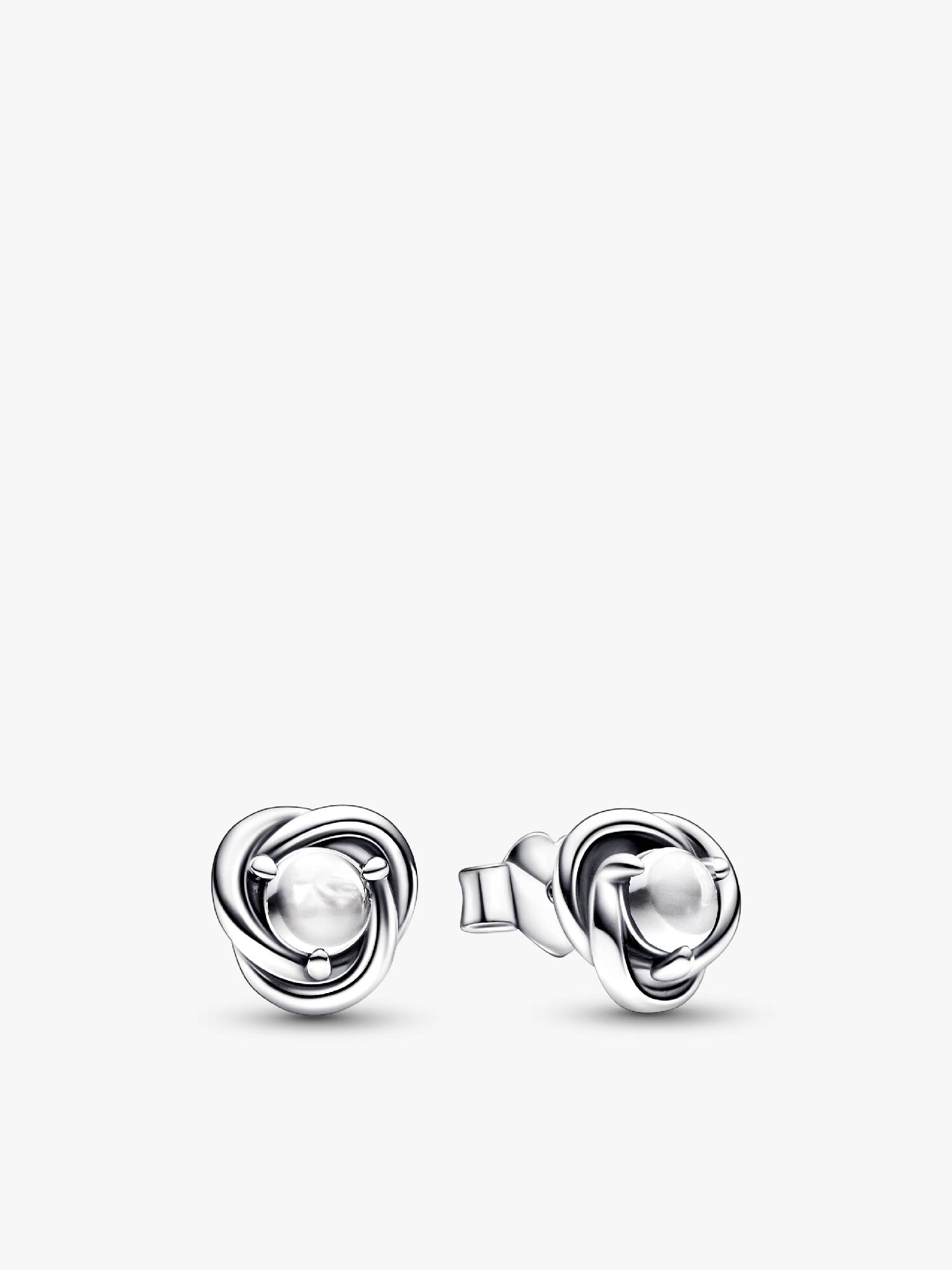 Pendientes de botón Circulo Eternity Abril