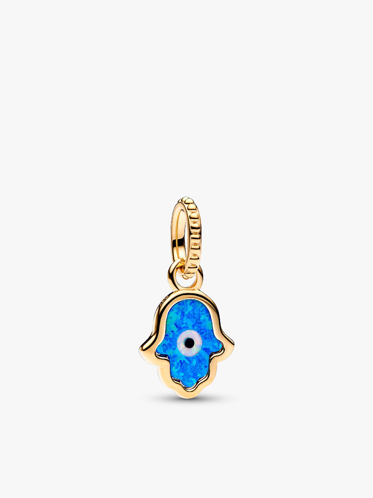 Charm Mini Colgante Hamsa Azul