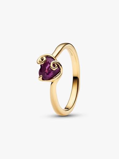 Anillo Corazón Morado Sally de Pesadilla antes de Navidad de Disney