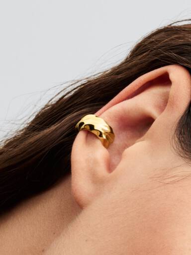 Pendiente Ear Cuff Ondulado