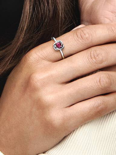 Anillo Círculo Eternity Rosa