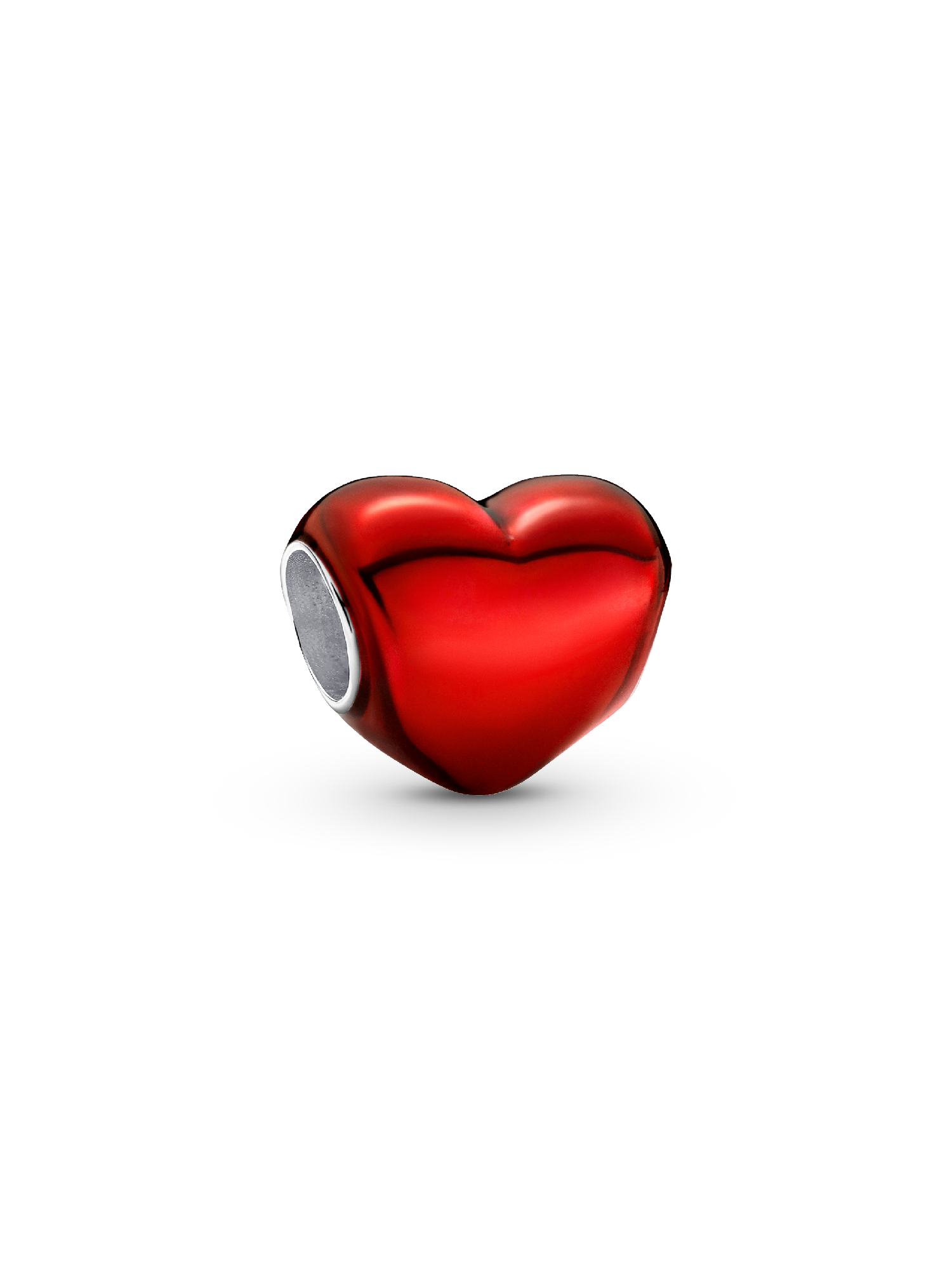 Charm Corazón Rojo Metálico