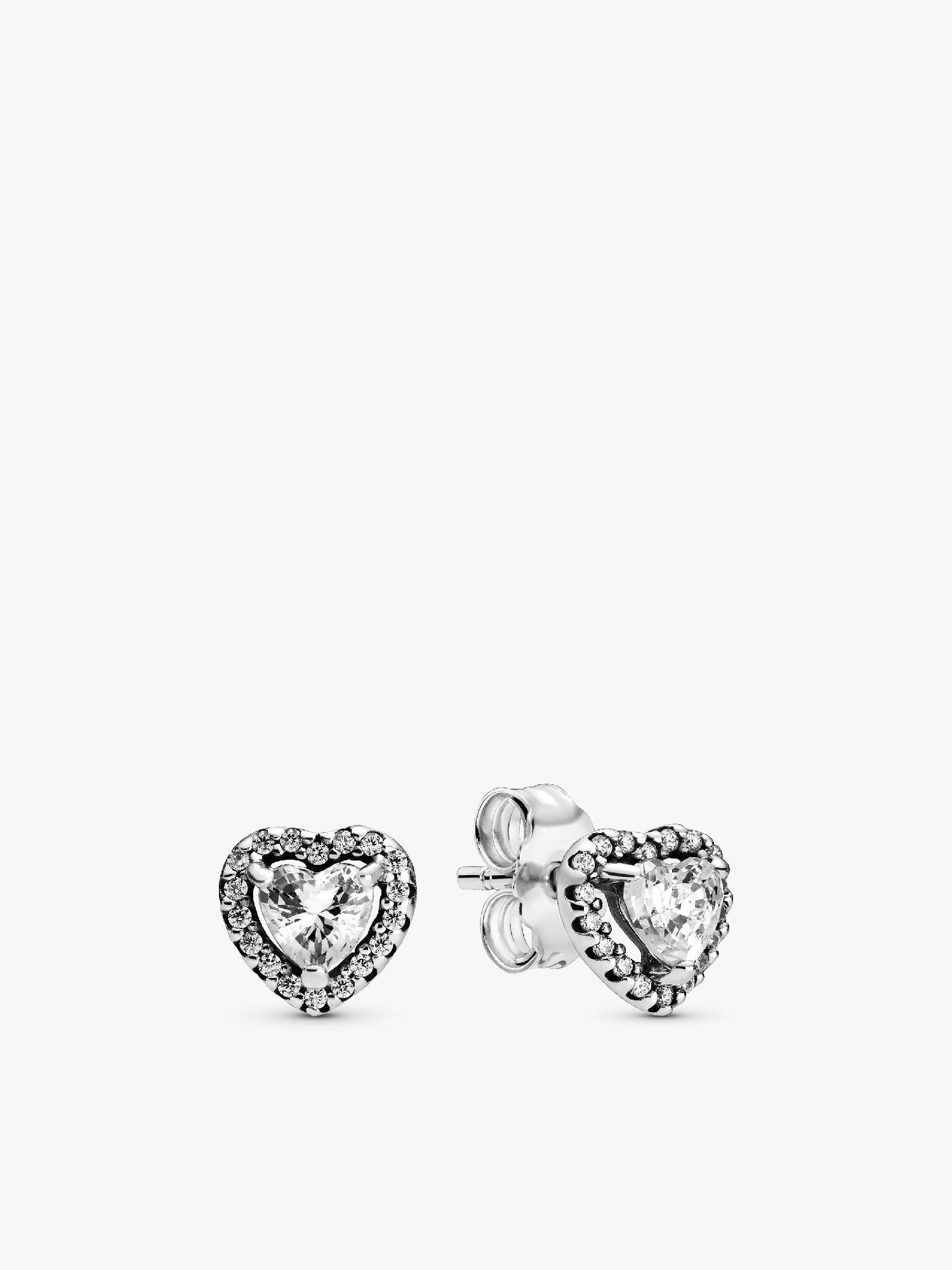 Pendientes de Botón Corazón Elevado