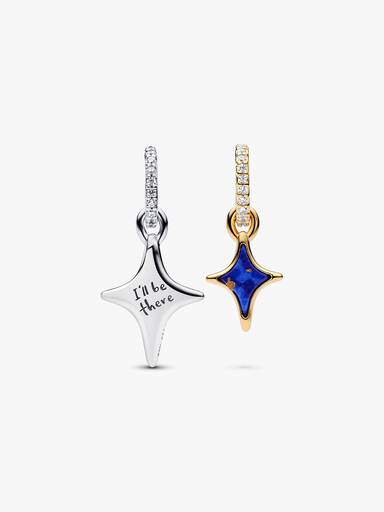 Charm Colgante Doble Estrellas Divisibles
