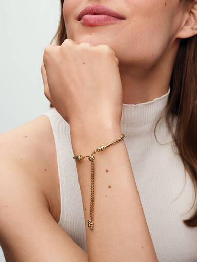 Pulsera Pandora Moments Cadena con Tachuelas Deslizante
