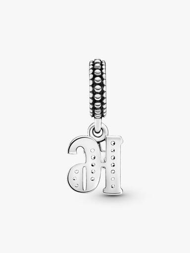 Charm colgante en plata de ley 16 Años de Amor