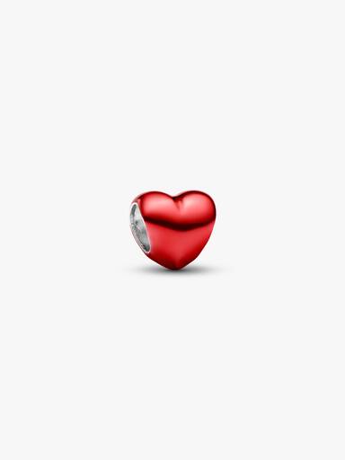 Charm Mini Corazón Rojo Metálico
