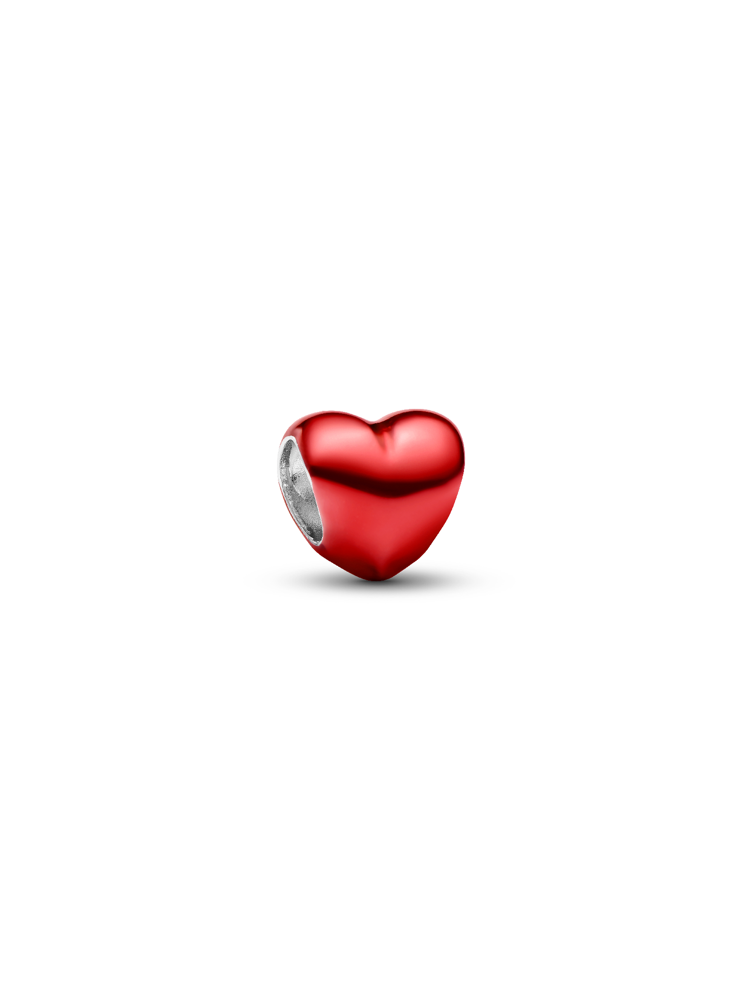 Charm Mini Corazón Rojo Metálico