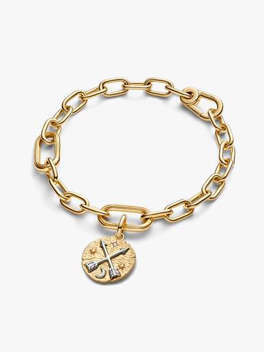 Charm Medallón y Flechas Cruzadas