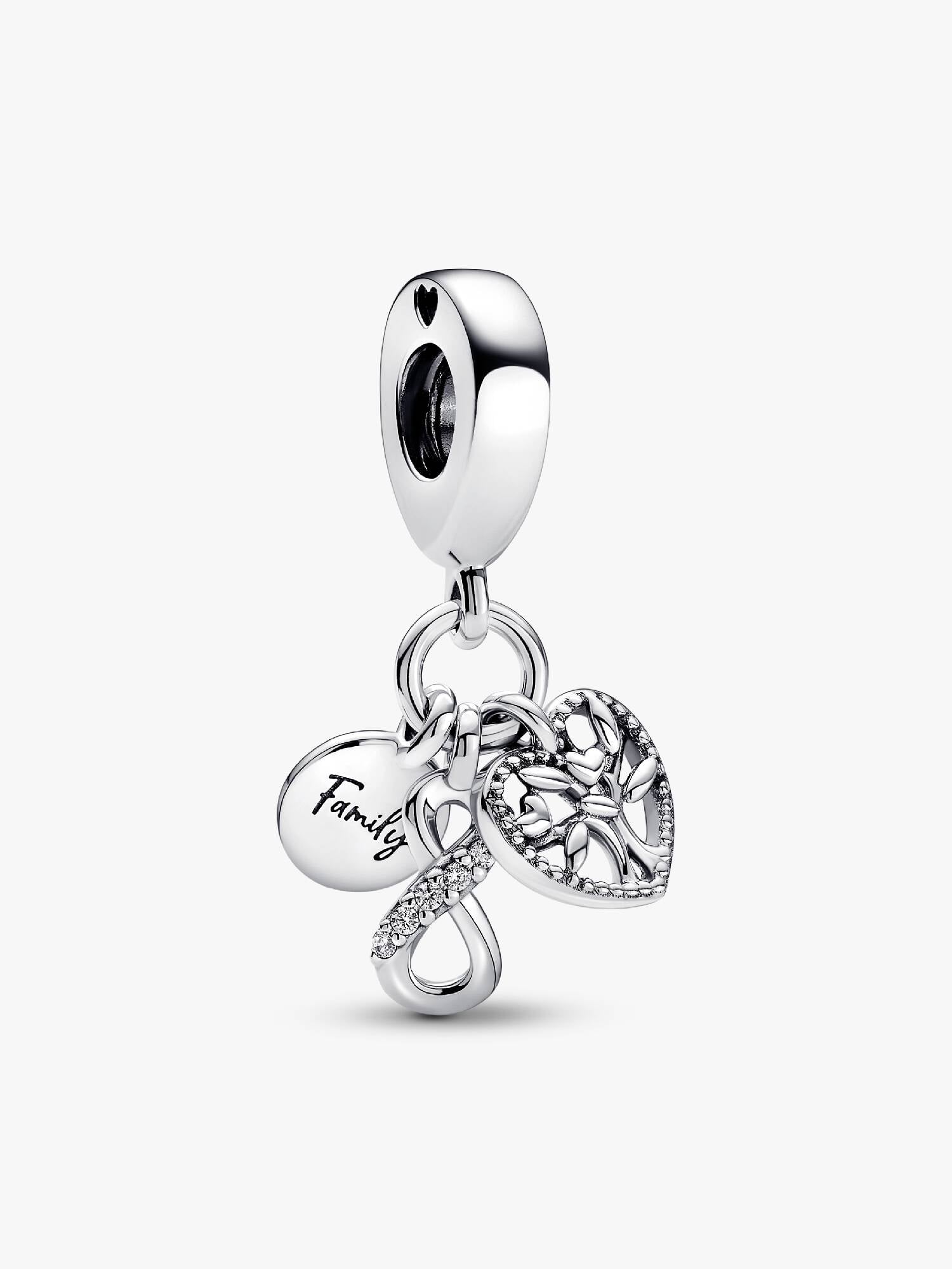 Charm Colgante Triple Infinito y Familia