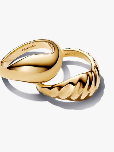 Anillos Combinables Ondulados