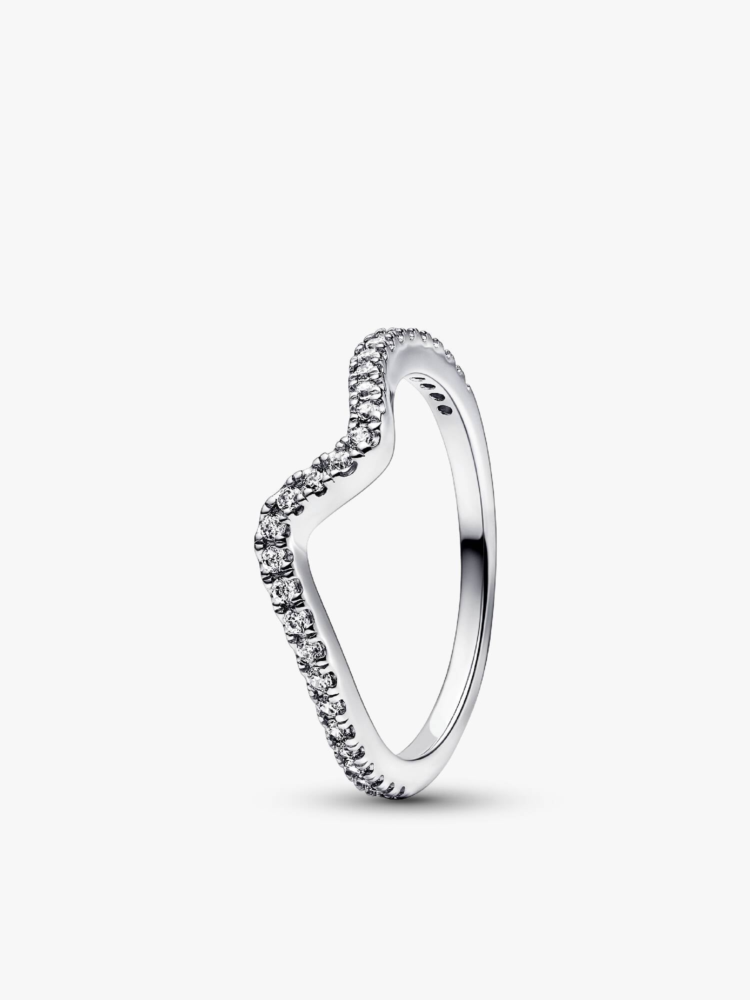 Anillo Onda Brillante