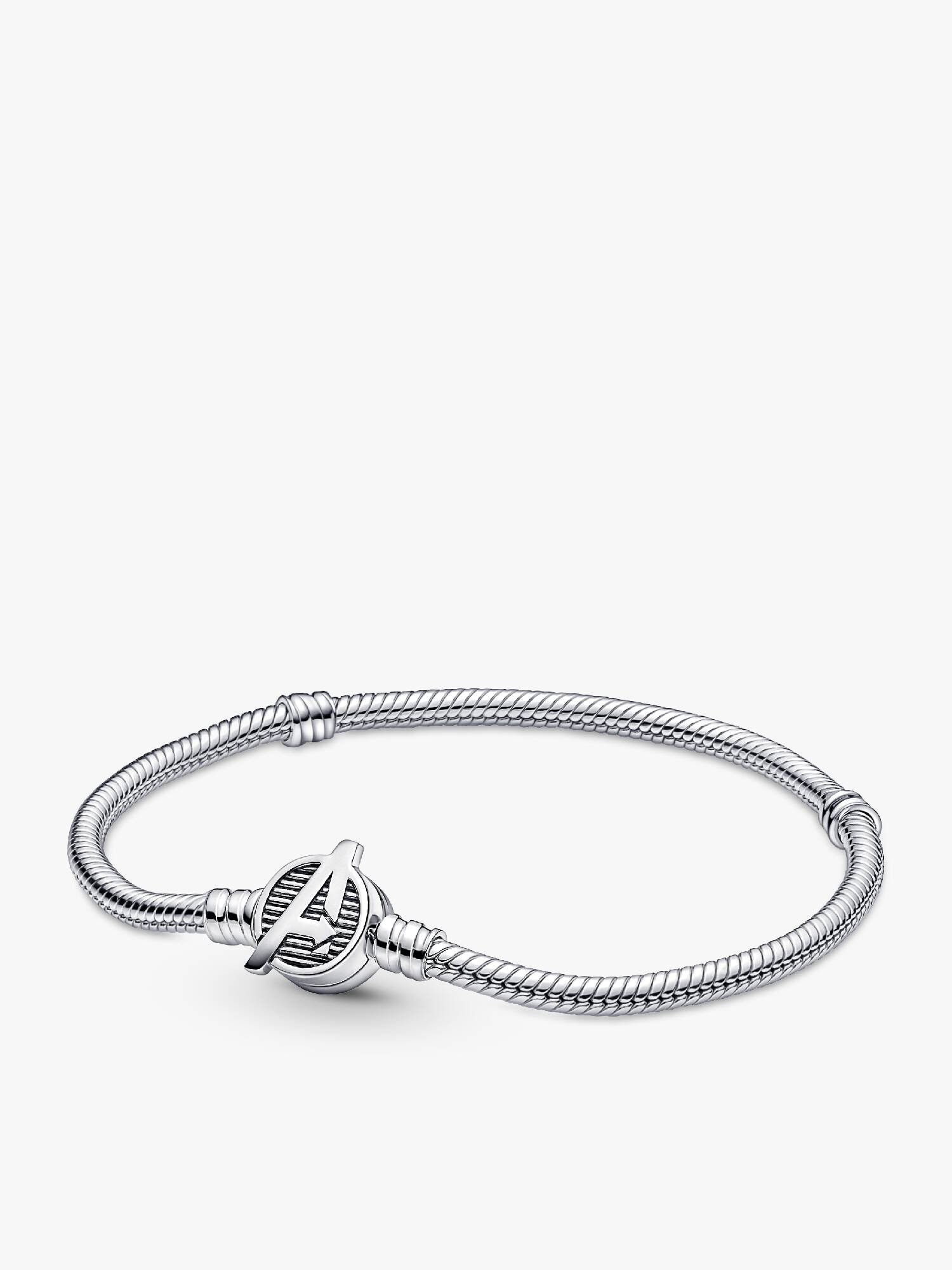 Pulsera Pandora Moments Cadena de Serpiente Cierre Logo Los Vengadores de Marvel