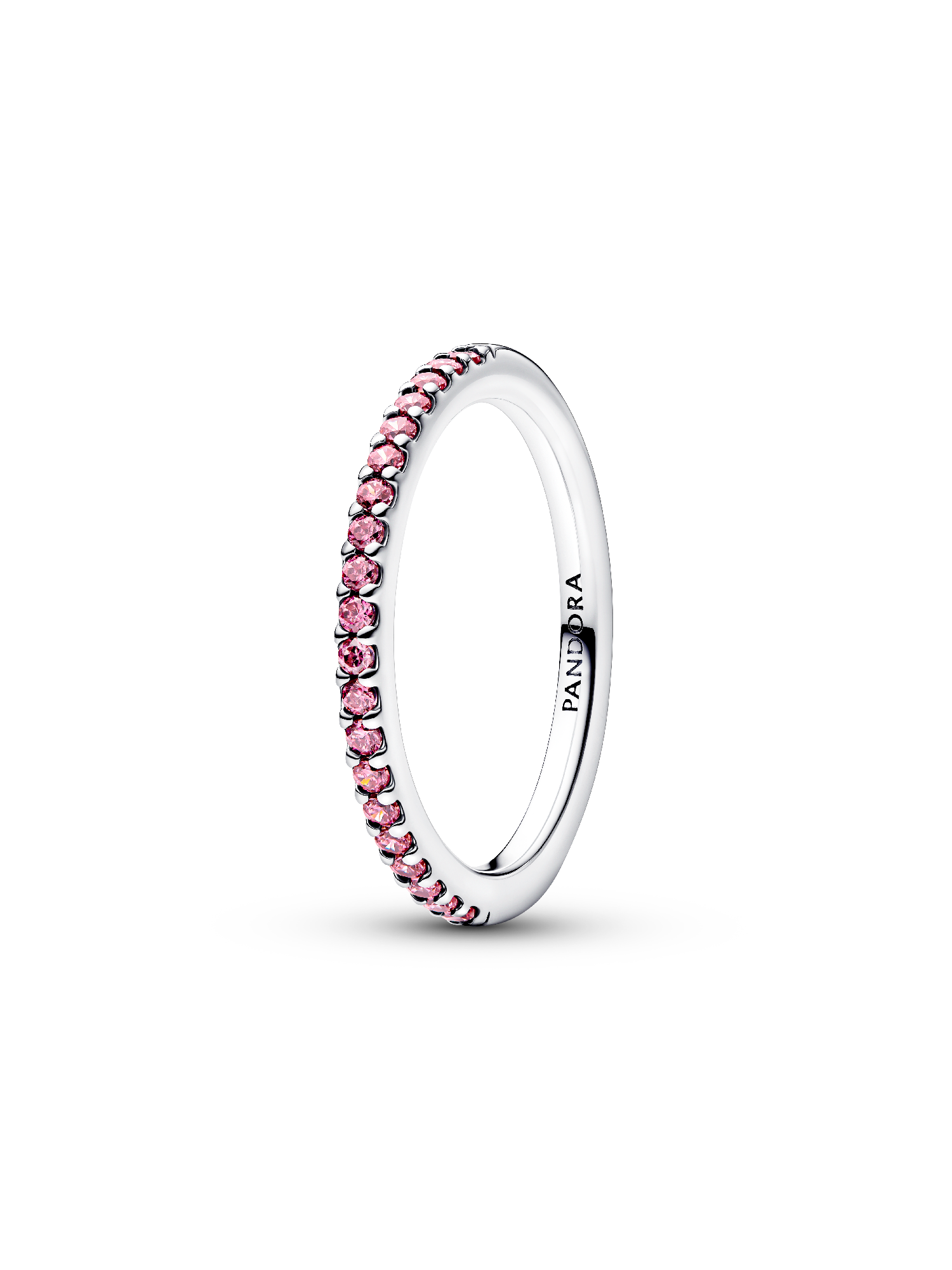 Anillo Banda Brillante Rosa