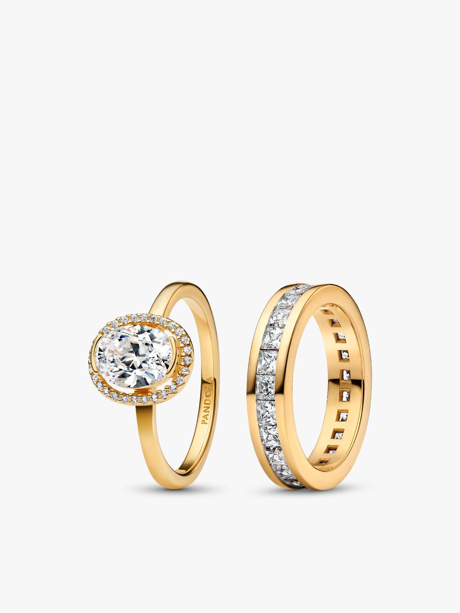 Conjunto de Regalo Anillos Brillantes