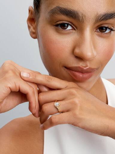 Anillo Corazón Ondulado