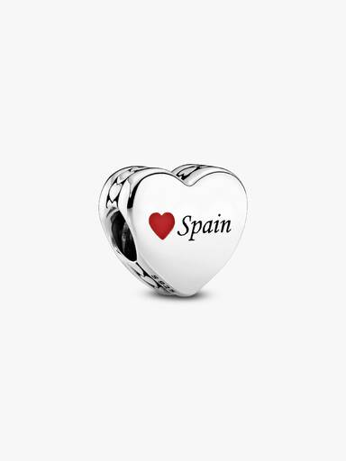 Charm en plata de ley Corazón España