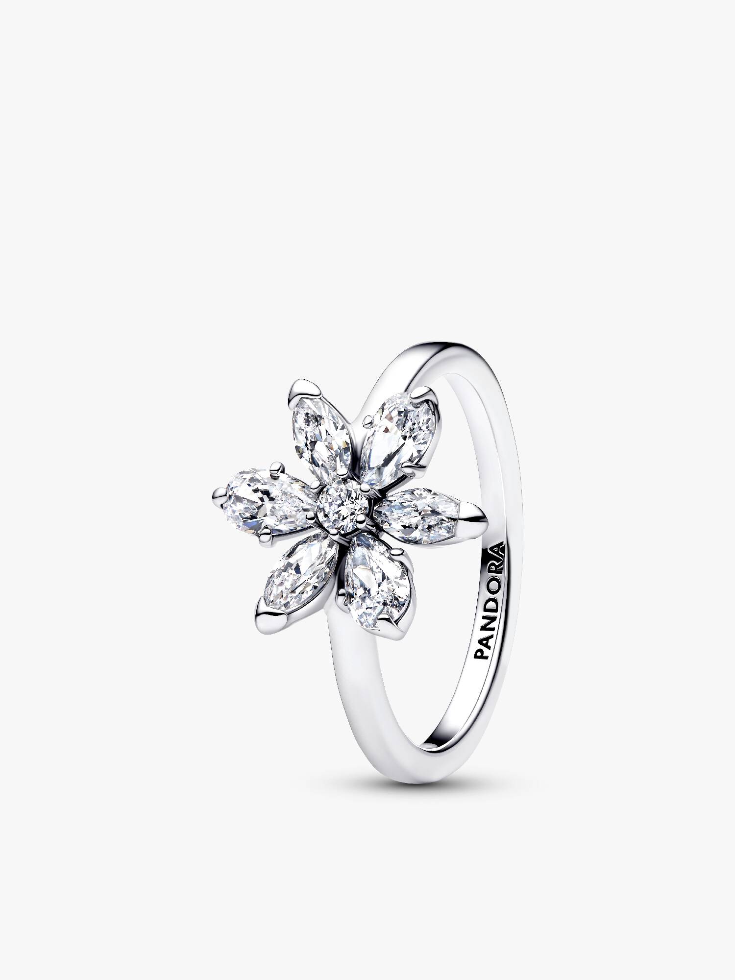 Anillo Cóctel Herbario Flor Brillante