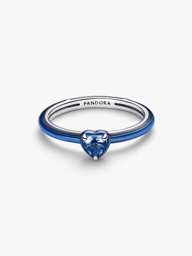 Anillo Corazón Chakra Azul