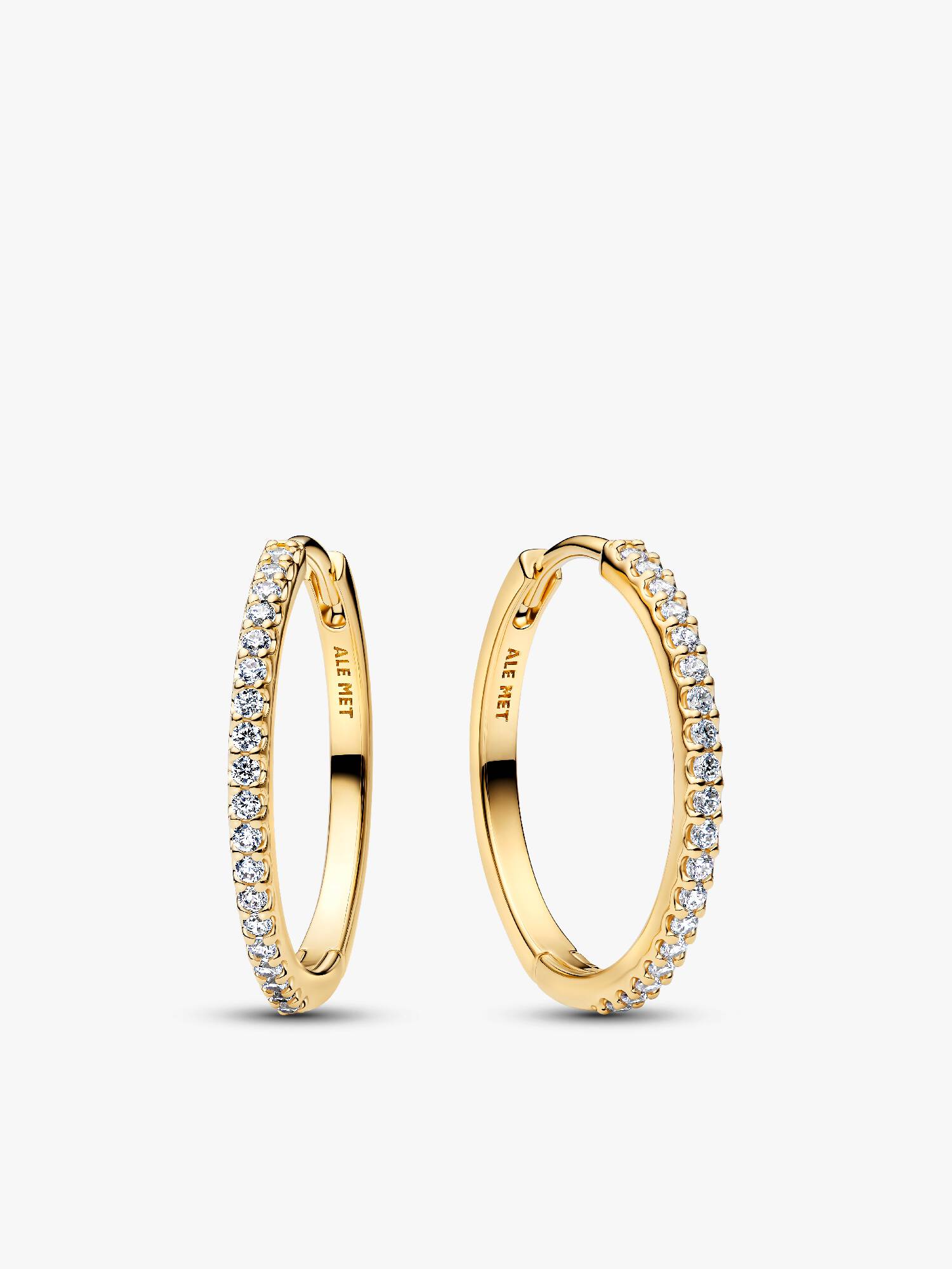 Pendientes de Aro Brillantes