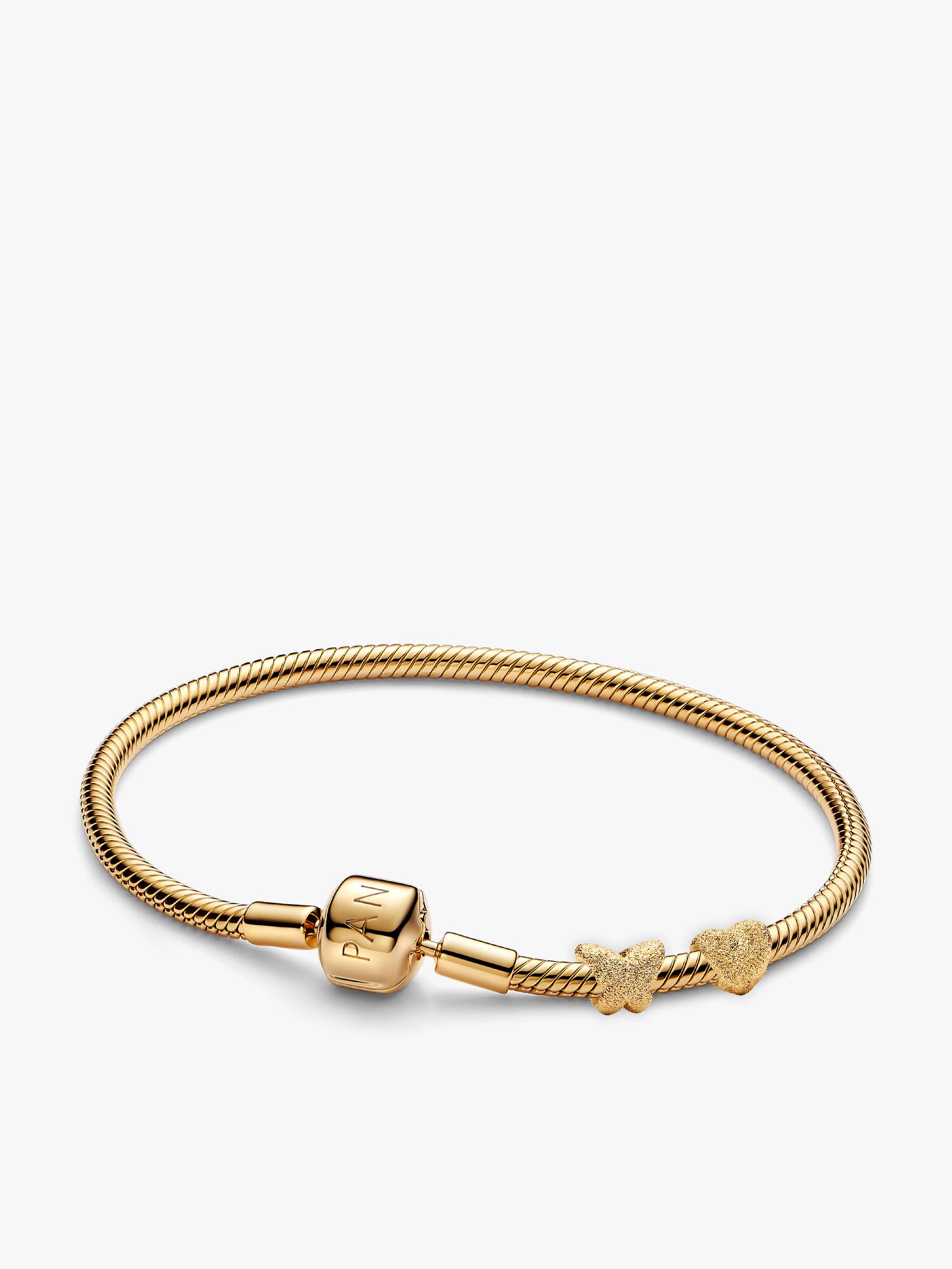 Conjunto de Pulsera Charms Mini Mariposa y Corazón