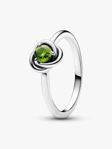Anillo Círculo Eternity Gema del Mes de Agosto