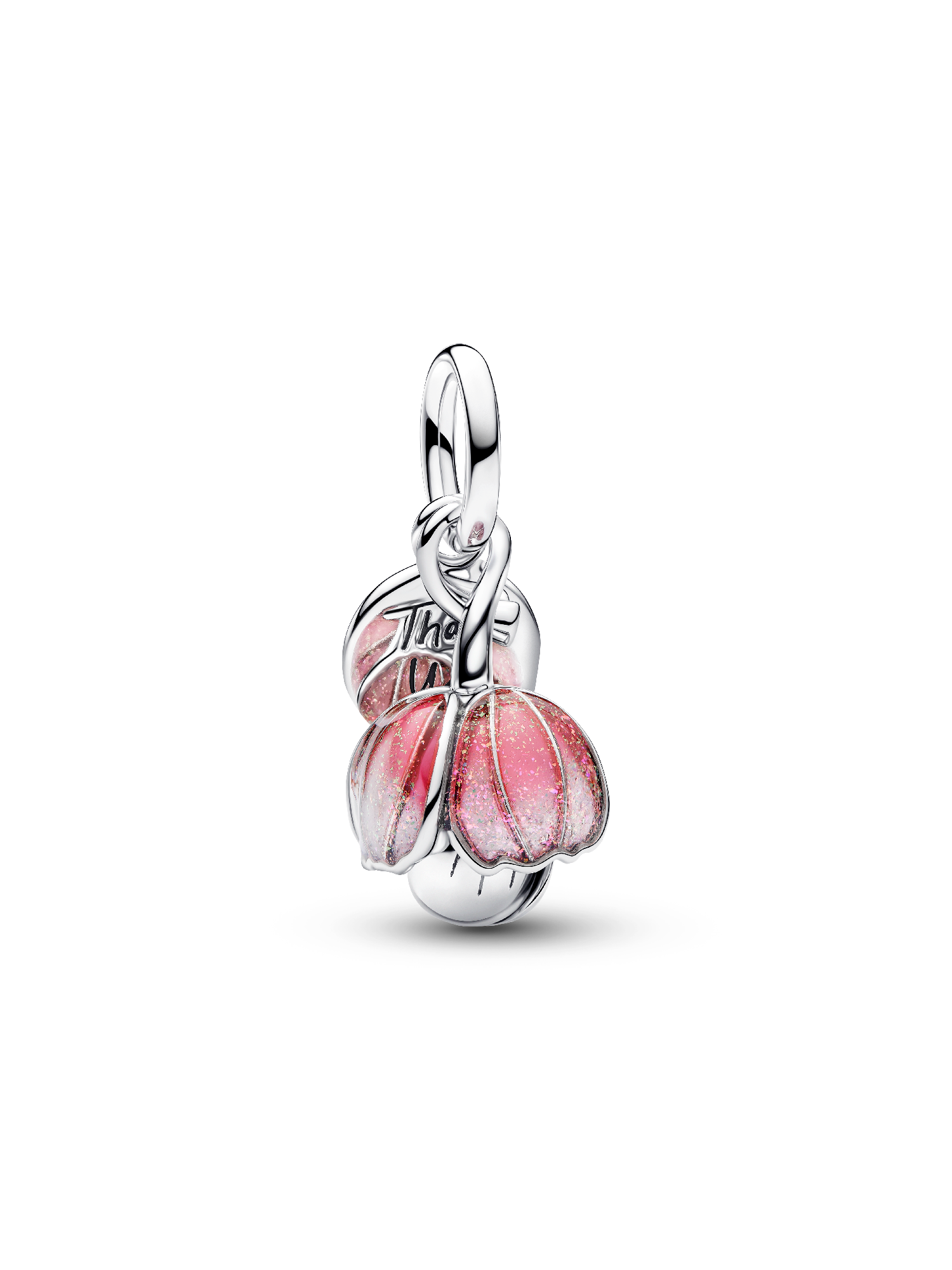 Charm Colgante y Flor Floreciente en Dos Tonos | Colgante | Plata
