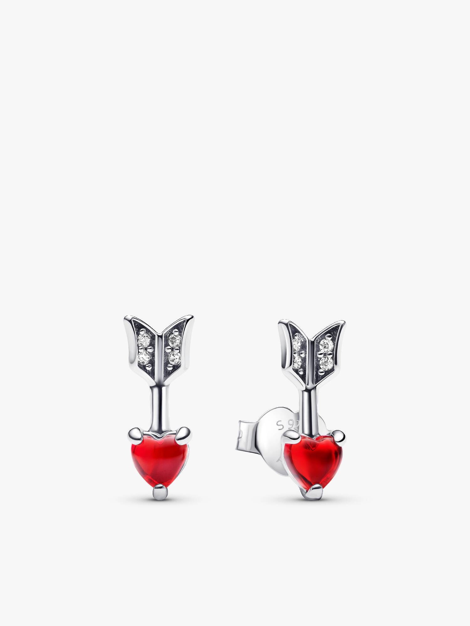 Pendientes Flecha y Corazón Cristal de Murano