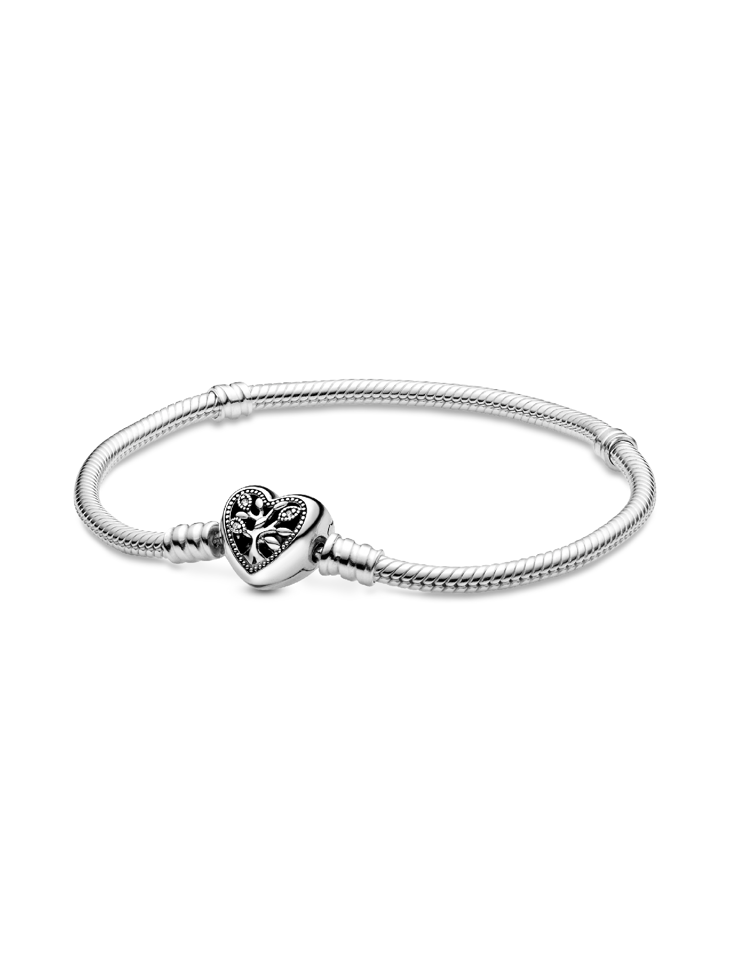 Pulsera de Cadena de Serpiente Cierre de Corazón Árbol Genealógico