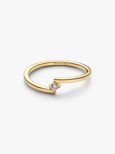 Anillo Solitario Abierto