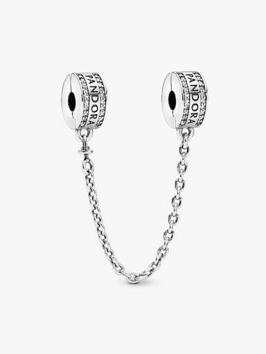 Charm de Clip Cadena de Seguridad Logotipo