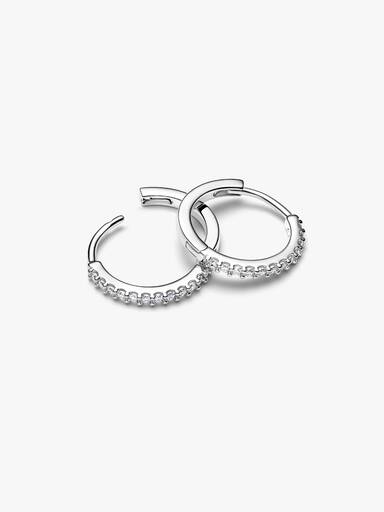Pendientes de aro Mini Brillantes