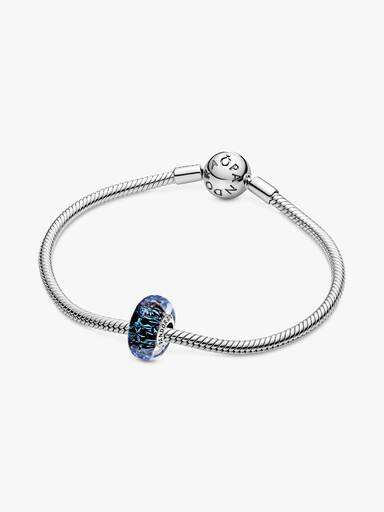 Charm en Cristal de Murano Azul Oscuro