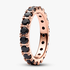 Anillo Eternity Fila Brillante Negra Anillo Eternity Fila Brillante Negra