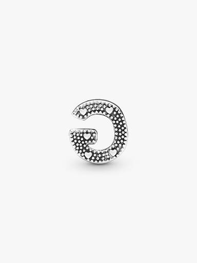 Charm en plata de ley Letra G