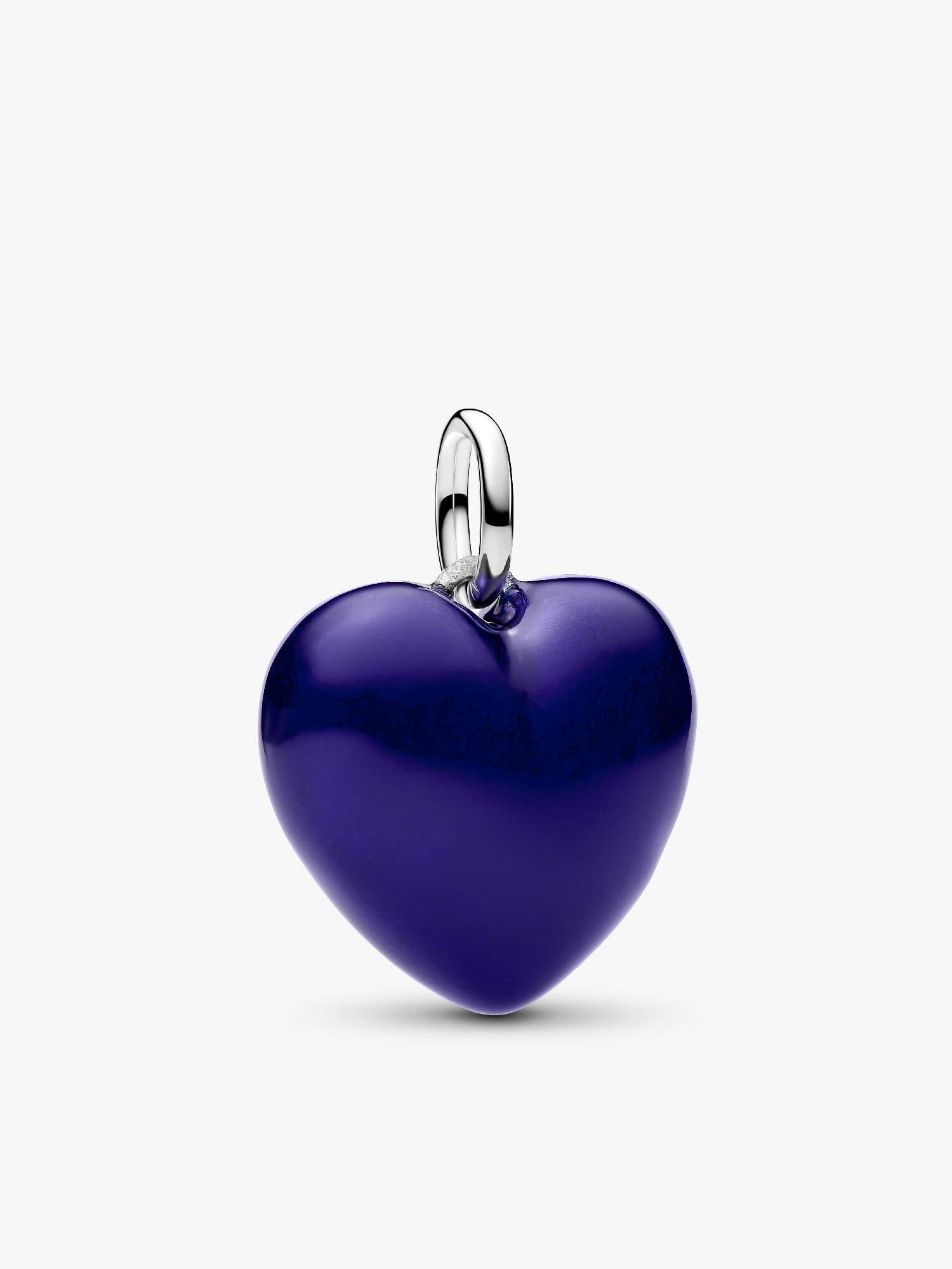 Charm Colgante Corazón Volumen Azul