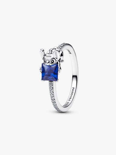 Anillo Gema y Stitch de Disney Azul